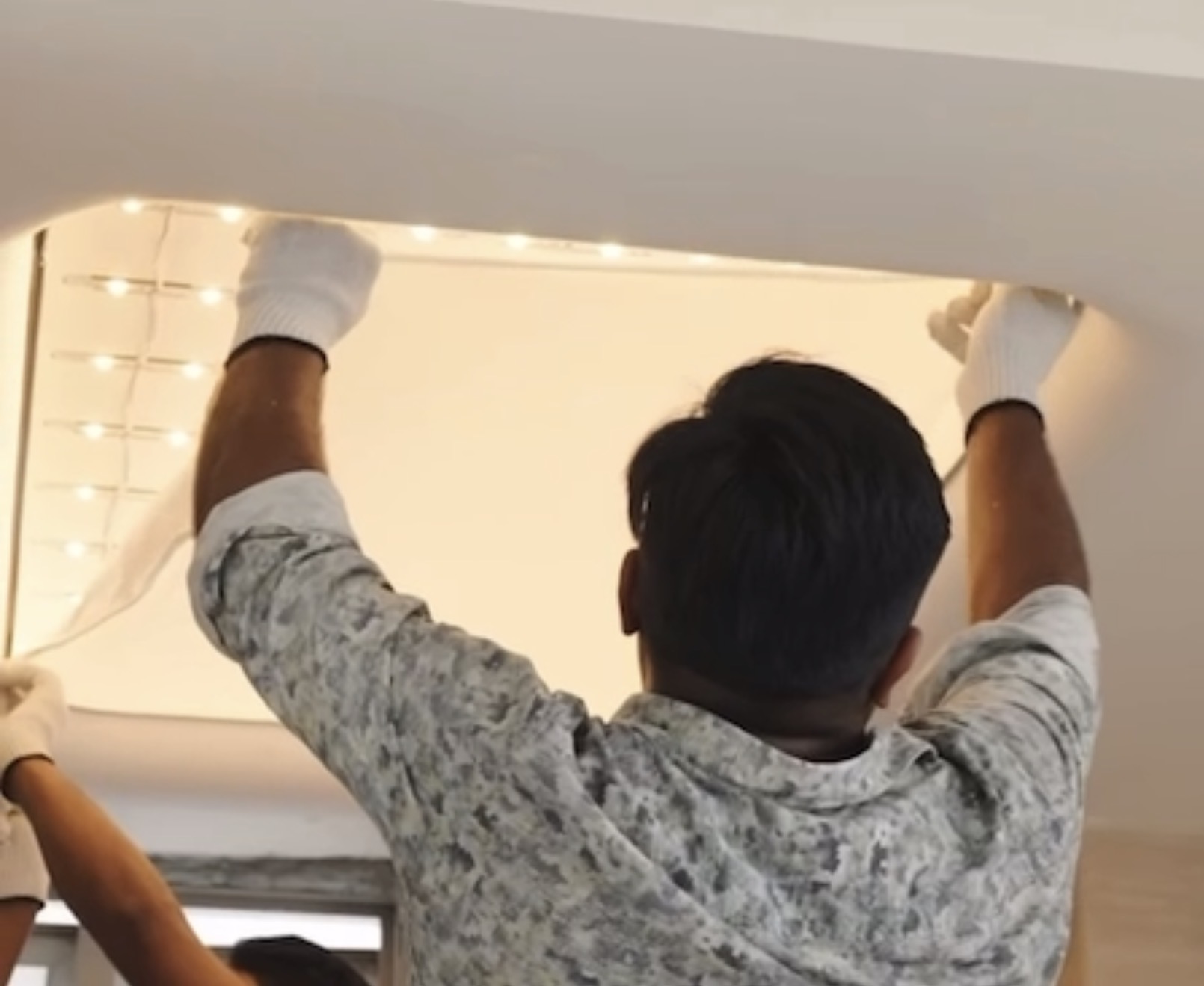 Cellux professional stretch ceiling installation team in Asia