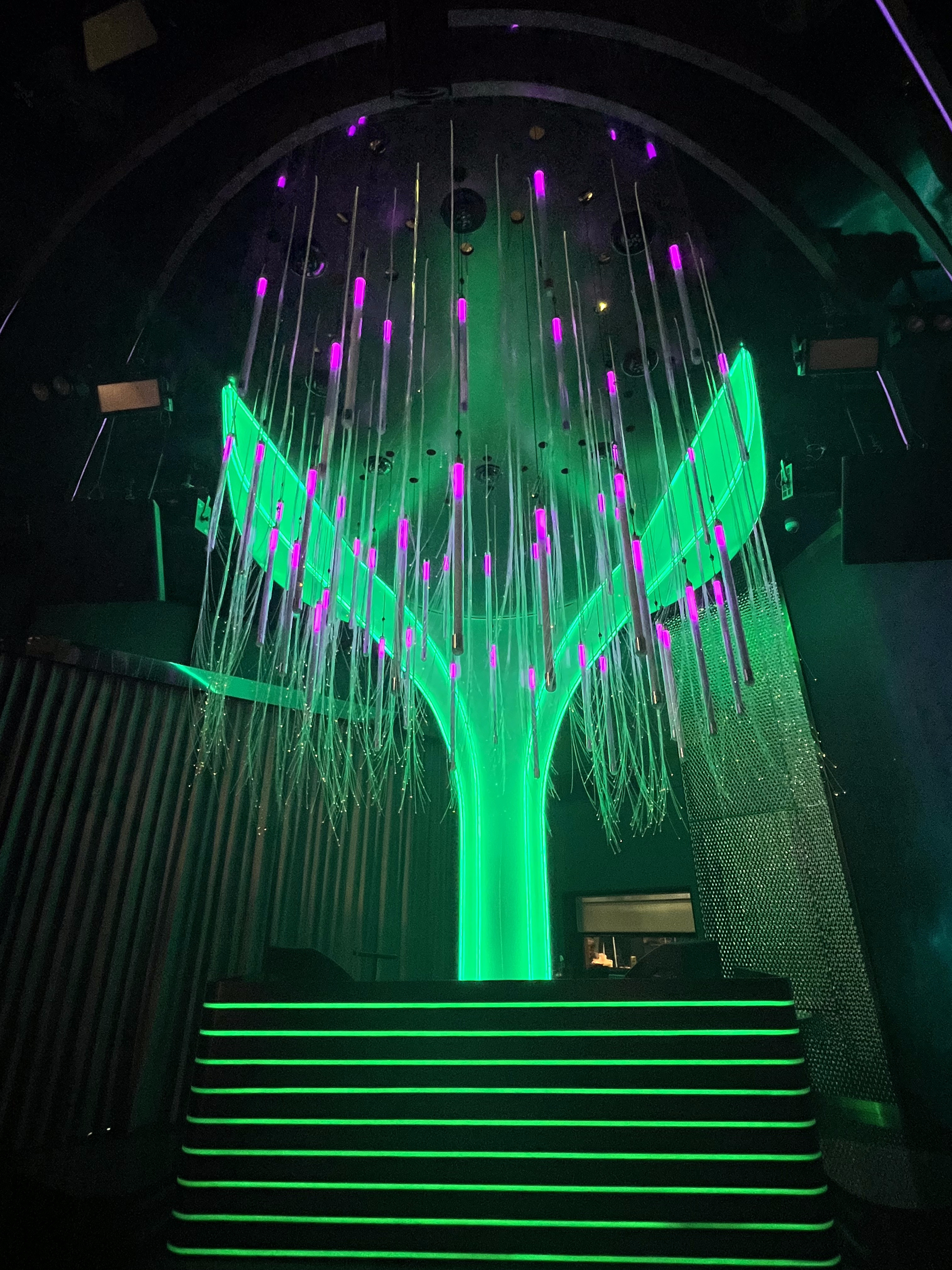 LED backlit stretch ceiling lighting